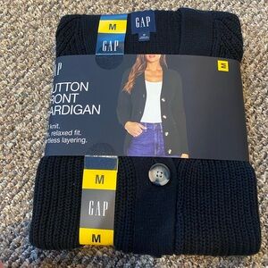 GAP Classic Black Knit Cardigan
